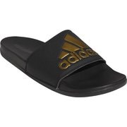 EG1850 [アディダス（adidas） シャワーサンダル アディレッタ クラウドフォーム ロゴ （ADILETTE CF LOGO） コアブラック/ゴールドメタリック 27.5cm EG1850]