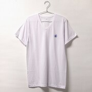R1601K-L-WH [BODY GLOVE 吸汗速乾 天竺 半袖 Vネック Tシャツ ホワイト Lサイズ]