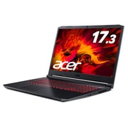 ノートパソコン Core i7-10750H/GTX1650Ti/16GB/512GB SSD/ドライブなし/17.3型/Windows 10 Home/オブシディアンブラック AN517-52-A76Y5T