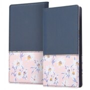 汎用手帳型ケース FLEX 花柄Lサイズ ネイビー RT-FXLF/DN