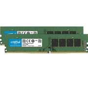 64GB Kit 32GBx2 DDR4 2666 MT/s PC4-21300 CL19 DR x8 Unbuffered DIMM 288pin CT2K32G4DFD8266