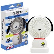 キャラクターグッズ 52838 ミニ SNOOPY 充電式 ハンディファン ホワイト