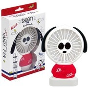 キャラクターグッズ 52839 ミニ SNOOPY 充電式 ハンディファン レッド
