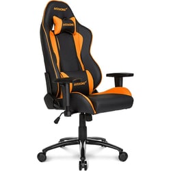 ゲーミングチェア NITRO V2 シリーズ クッションタイプ 最大180°リクライニング ランバーサポート PUレザー オレンジ NITRO-ORANGE/V2