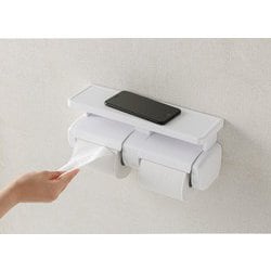 ヨドバシ.com - オーエ トイレペーパーホルダー棚付2連 81853