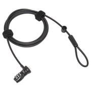 PS-307 ストレートケーブルロック セキュリティスロット対応 ブラック 136-00041