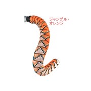 BRBN デザインバーテープ 30mm 刺繍 ジャングル・オレンジ 163-01031