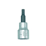 612082 ヘックスソケット 3/8 4mm ブラック/シルバー 651-01551