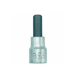 612085 ヘックスソケット 3/8 8mm ブラック/シルバー 651-01554