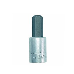 612086 ヘックスソケット 3/8 10mm ブラック/シルバー 651-01555