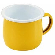 プチッと ホーローマグカップ樽型 400ml イエロー HB-5360