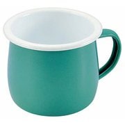 プチッと ホーローマグカップ樽型 400ml ブルー HB-5361