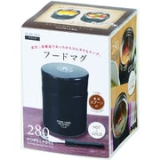 HB-5454 [ホームレーベル フードマグ280 スプーン付 ブラック]
