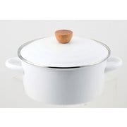 プレサージュ ホーロー両手鍋 22cm（ホワイト） HB-5313
