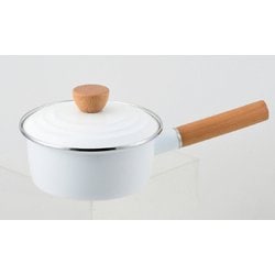 プレサージュ ホーロー片手鍋 16cm（ホワイト） HB-5310