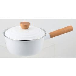 プレサージュ ホーロー片手鍋 18cm（ホワイト） HB-5311