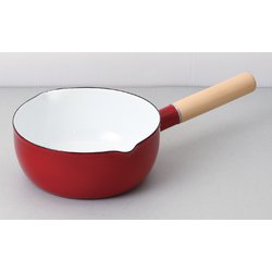 クレヴィア ホーロー行平鍋 18cm（レッド） HB-5416