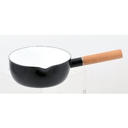 プレサージュ ホーロー行平鍋 18cm（ブラック） HB-5418