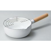 ブランキッチン ホーロー片手天ぷら鍋 18cm HB-5420