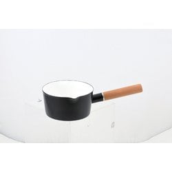 プレサージュ ホーローミルクパン 15cm（ブラック） HB-5304