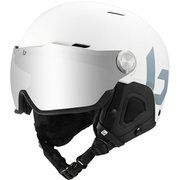 マイト バイザー MIGHT VISOR AA32115 Matte Offwhite Grey silver Mサイズ(55-59cm) [スキーヘルメット]