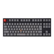 Quattro TKL(クワトロ テンキーレス) ポインティングスティック搭載 メカニカルテンキーレスキーボード 日本語JIS配列 91キー 黒ボディ グレーキーキャップ モデル CHERRY MX 青軸 AS-KBQ91/CGBA