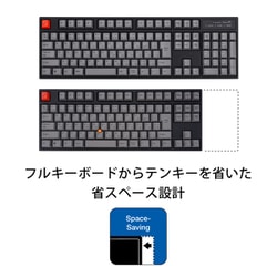 ヨドバシ.com - ARCHISS アーキス Quattro TKL（クワトロ テンキーレス） ポインティングスティック搭載 メカニカルテンキーレス キーボード 日本語JIS配列 91キー 黒ボディ グレーキーキャップ モデル CHERRY MX 静音赤軸 AS-KBQ91/SRGBA  通販【全品無料配達】