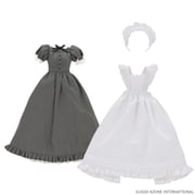 POC502-GRY ピュアニーモ用ウェア 1/6スケール PNS クラシカルロングメイド服（半袖）セット グレー [フィギュア用アクセサリー]