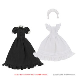 ヨドバシ Com アゾンインターナショナル Azone International Pic325 Blk ピコニーモ用ウェア 1 12スケール クラシカルロングメイド服 半袖 セット ブラック フィギュア用アクセサリー 通販 全品無料配達