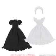 PIC325-BLK ピコニーモ用ウェア 1/12スケール クラシカルロングメイド服（半袖）セット ブラック [フィギュア用アクセサリー]