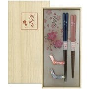 桐箱箸置付夫婦箸 ありがとう 63162