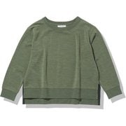 リアルフリース ロングスリーブ クルー W REAL FLEECE LS CREWE IAW52002 オリーブヘザー(OH) XSサイズ [アウトドア フリース レディース]
