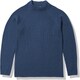ヒロック　ファネル　ネック　セーター M HILLOCK FUNNEL NECK SWEATER IE62000 プルシアンブルー(PR) Sサイズ [アウトドア セーター メンズ]