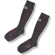 スキー＋ コンプレッション ウルトラライト オーバーザカーフ M SKI+ COMPRESSION ULTRALIGHT OTC IS71800 ジェットヘザー2(JH) Sサイズ [アウトドア ソックス メンズ]