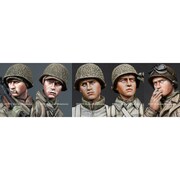 H026 1/35 WW II 米 歩兵ヘッドセット #3 [プラモデル]