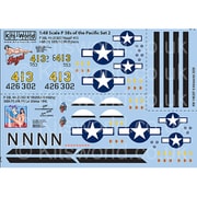 KW148207 1/48 WW.II アメリカ軍 P-38ライトニング用（太平洋戦線・後期）デカールセット2 [プラモデル用品]