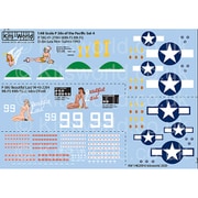 KW148209 1/48 WW.II アメリカ軍 P-38Gライトニング用（太平洋戦線・後期）デカールセット1 [プラモデル用品]
