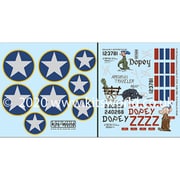 KW132144 1/32 WW.II アメリカ軍 B-24D リベレーター 白雪姫と7人の小人飛行隊 デカールセット 1 [プラモデル用品]