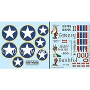 KW132146 1/32 WW.II アメリカ軍 B-24D リベレーター 白雪姫と7人の小人飛行隊 デカールセット 3 [プラモデル用品]