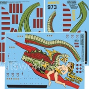 KW132150 1/32 WW.II アメリカ軍 B-24J ドラゴン&ヒズ・テイル デカールセット [プラモデル用品]