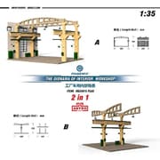 35015-PLUS 1/35 ジオラマベース 鉄道工場「プラス」（35×46cm） [プラモデル用品]