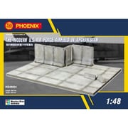 PHMHQ48004 1/48 ジオラマベース 現用米空軍 エプロンw/壁（30×40cm） [プラモデル用品]
