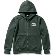 ＨＨロゴフルジップスウェットフーディー HH Logo Full-zip Sweat Hoodie HE32060 ブッシュグリーン(BU) XLサイズ [アウトドア スウェット メンズ]