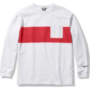 ロングスリーブボーダーティー L/S Border Tee HE32069 ホワイト(W) Lサイズ [アウトドア カットソー メンズ]