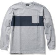 ロングスリーブボーダーティー L/S Border Tee HE32069 ミックスグレー(Z) Mサイズ [アウトドア カットソー メンズ]