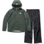 ヘリーレインスーツ Helly Rain Suit HOE12000 ブッシュグリーン(BU) Lサイズ [アウトドア レインウェア メンズ]