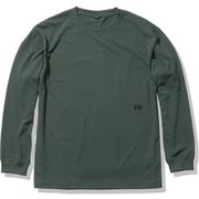 ロングスリーブ ワンポイントティー L/S One Point Tee HOE32069 ブッシュグリーン(BU) XLサイズ [アウトドア カットソー メンズ]