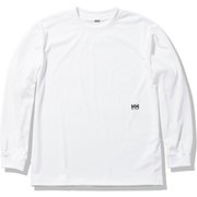 ロングスリーブ ワンポイントティー L/S One Point Tee HOE32069 ホワイト(W) XLサイズ [アウトドア カットソー メンズ]