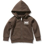 ロゴフルジップスウェットフーディー K Logo Full-zip Sweat Hoodie HJ32053 バレルブラウン(BL) 100サイズ [アウトドア トップス キッズ]