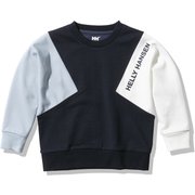 ロングスリーブトライライトスウェット K L/S Tri Light Sweat HJ32056 ヘリーブルー(HB) 140サイズ [アウトドア トップス キッズ]